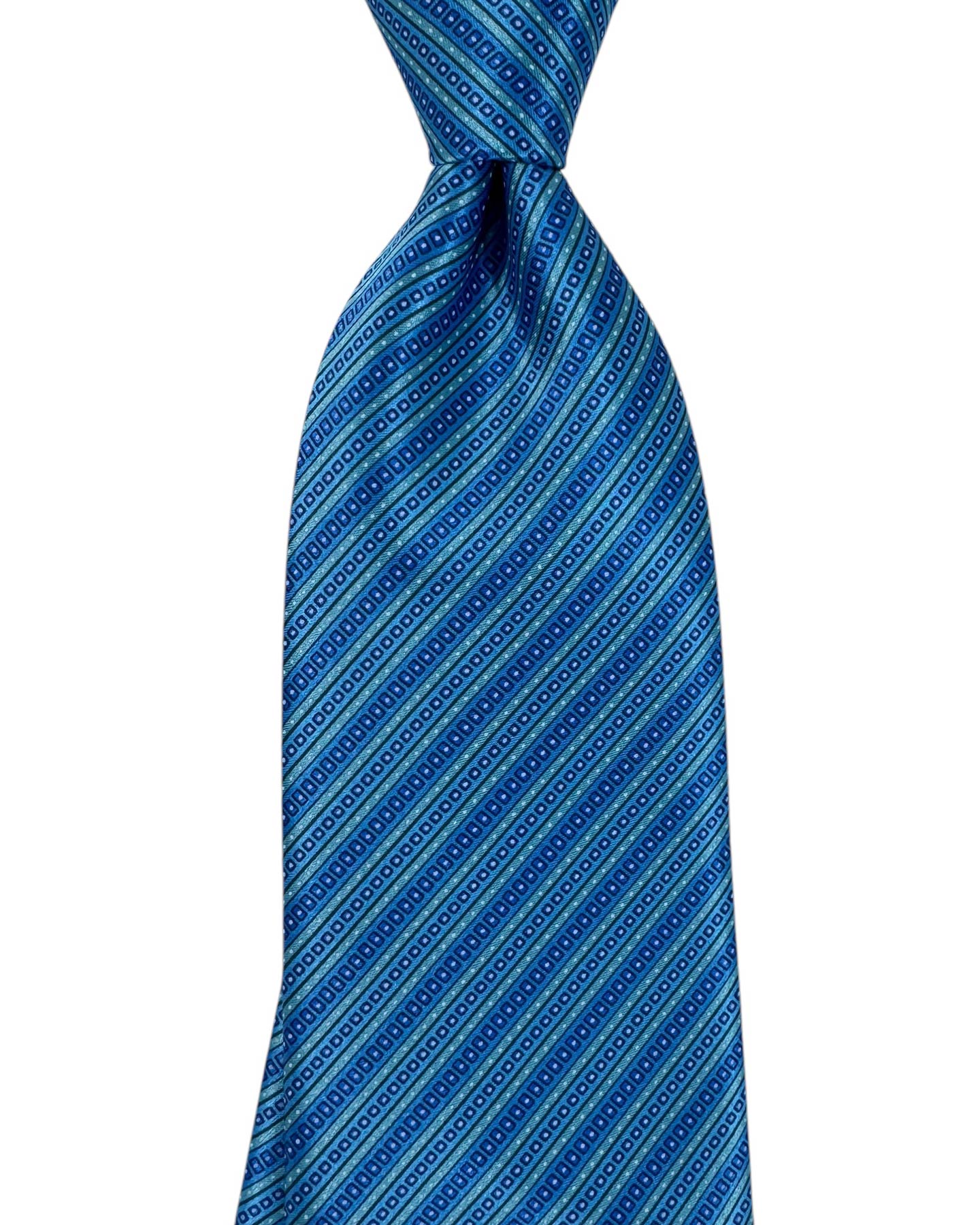 Stefano Ricci Silk Tie Blue Stripes