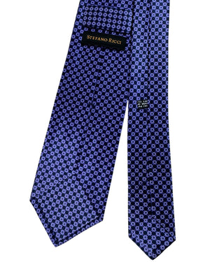 Stefano Ricci Silk Tie Purple Geometric