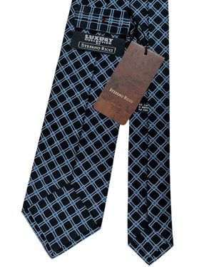 Stefano Ricci Silk Tie Black Blue Design