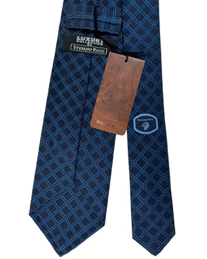 Stefano Ricci Silk Tie Dark Blue Design