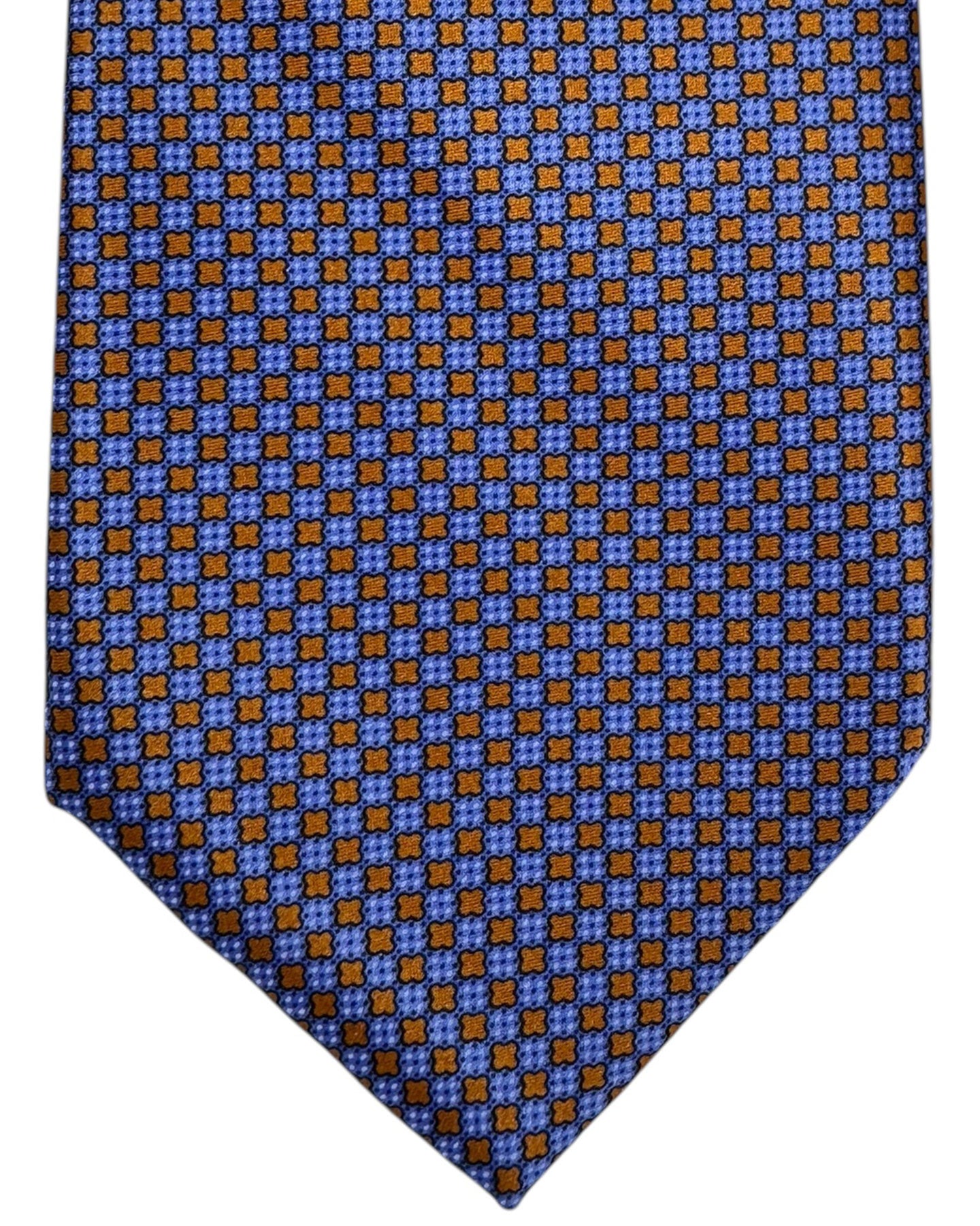 Stefano Ricci Tie Purple Orange Geometric