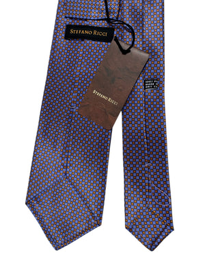 Stefano Ricci Tie Purple Orange Geometric