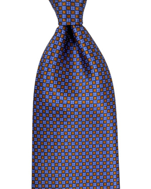 New Stefano Ricci Tie Purple Orange Geometric