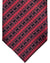 Stefano Ricci Tie Red Black Striped Pattern