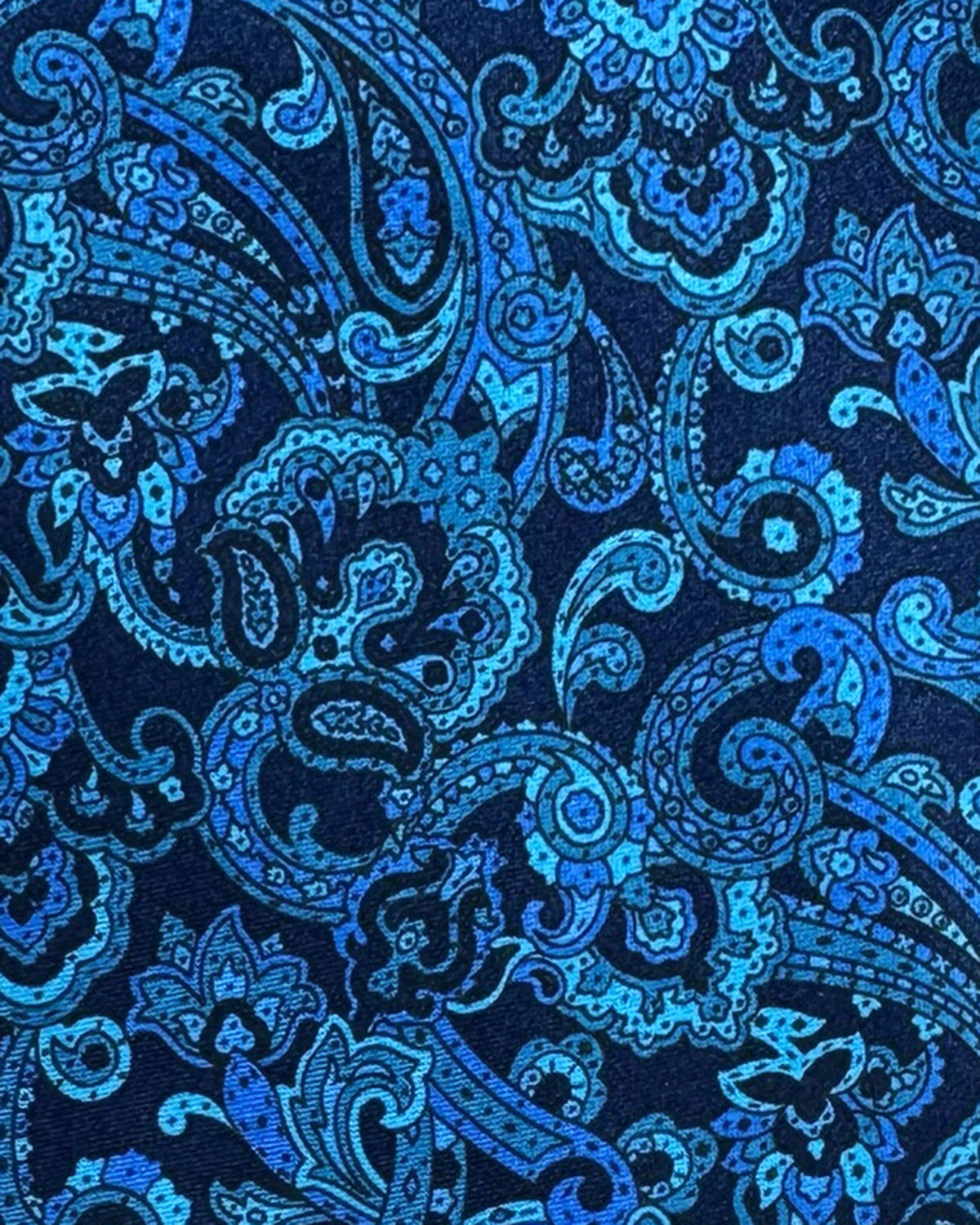 Stefano Ricci Tie Blue Ornamental Paisley