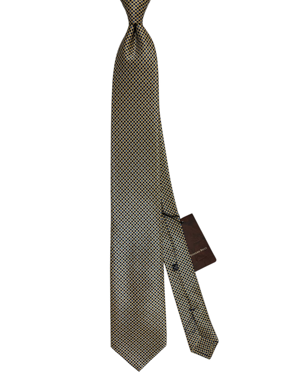 Stefano Ricci Tie Yellow Blue New
