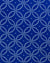 Blue tie with white geometric pattern on a white background