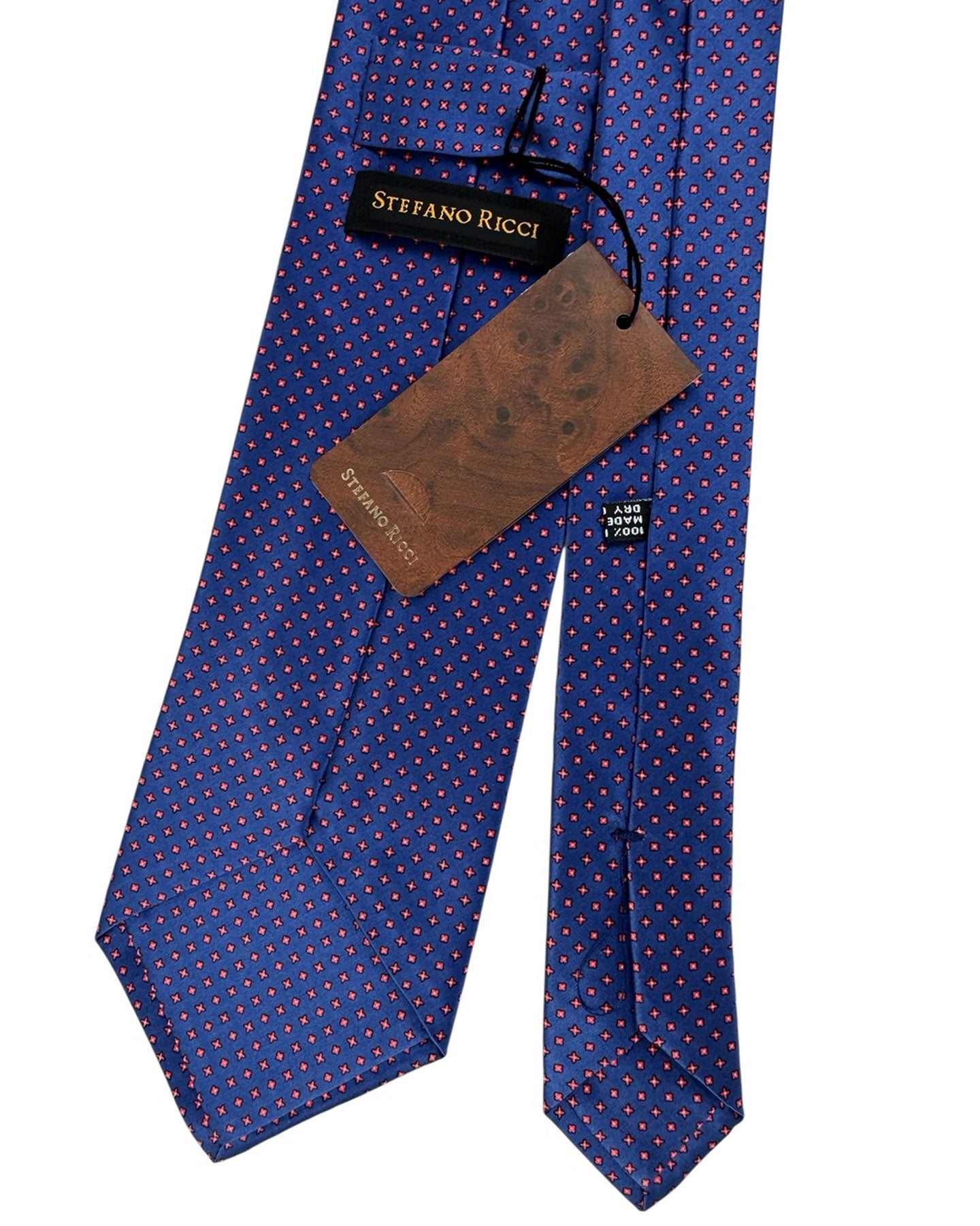 Stefano Ricci Tie Midnight Blue Pink Design