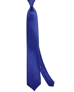 Stefano Ricci Silk Tie Midnight Blue Pink Micro Geometric