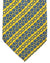 Stefano Ricci Silk Tie Yellow Blue Patterned Stripes