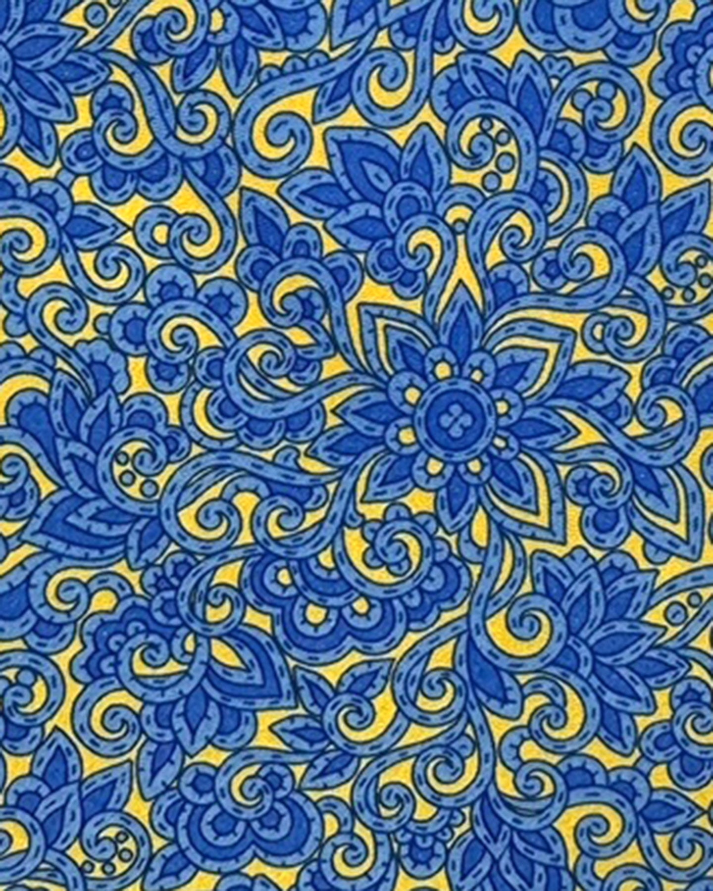 Stefano Ricci Silk Tie Yellow Blue Floral Design