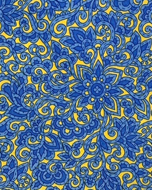 Stefano Ricci Silk Tie Yellow Blue Floral Design