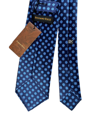 Stefano Ricci Silk Tie Navy Blue Design