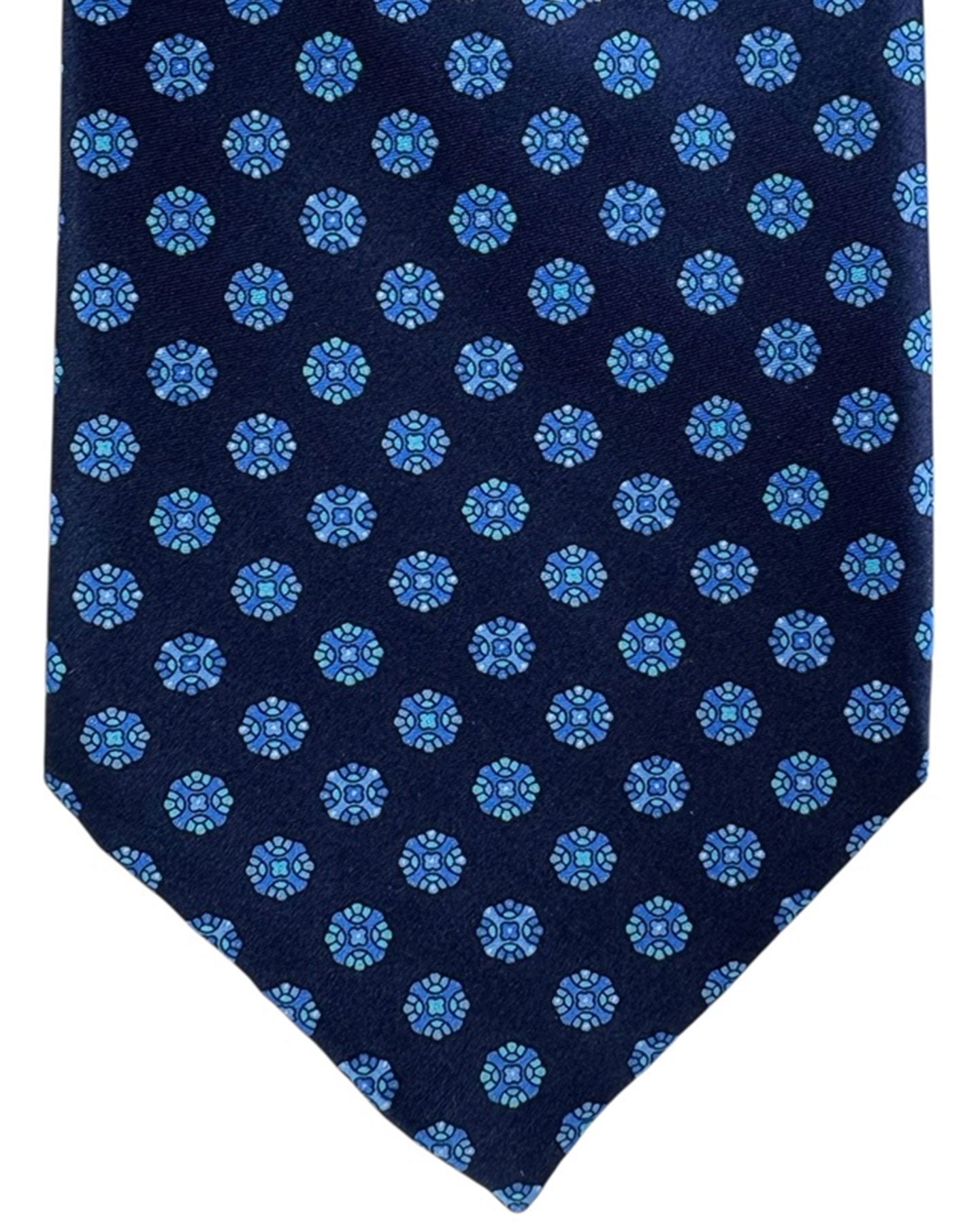 Stefano Ricci Silk Tie Navy Blue Design