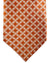 Stefano Ricci Silk Tie Orange Silver Design