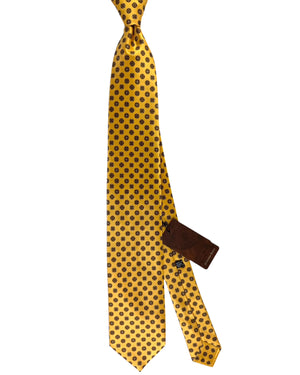 Stefano Ricci Tie Yellow Brown Design