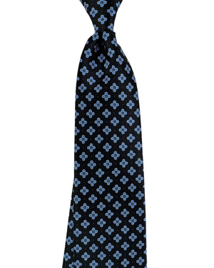 Stefano Ricci Silk Tie Black Royal Blue Design