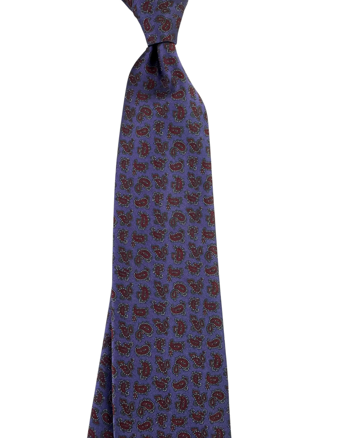 Stefano Ricci Tie Purple Brown Green Paisley SALE