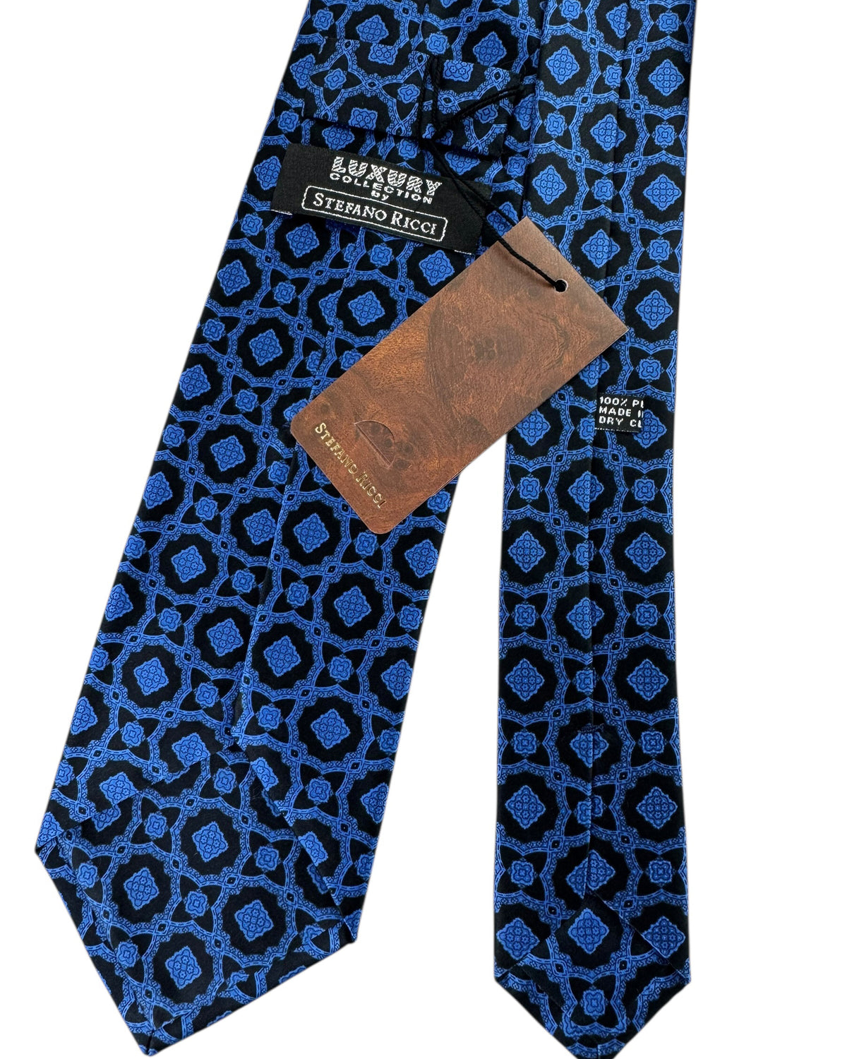 Stefano Ricci Tie Royal Blue Medallion