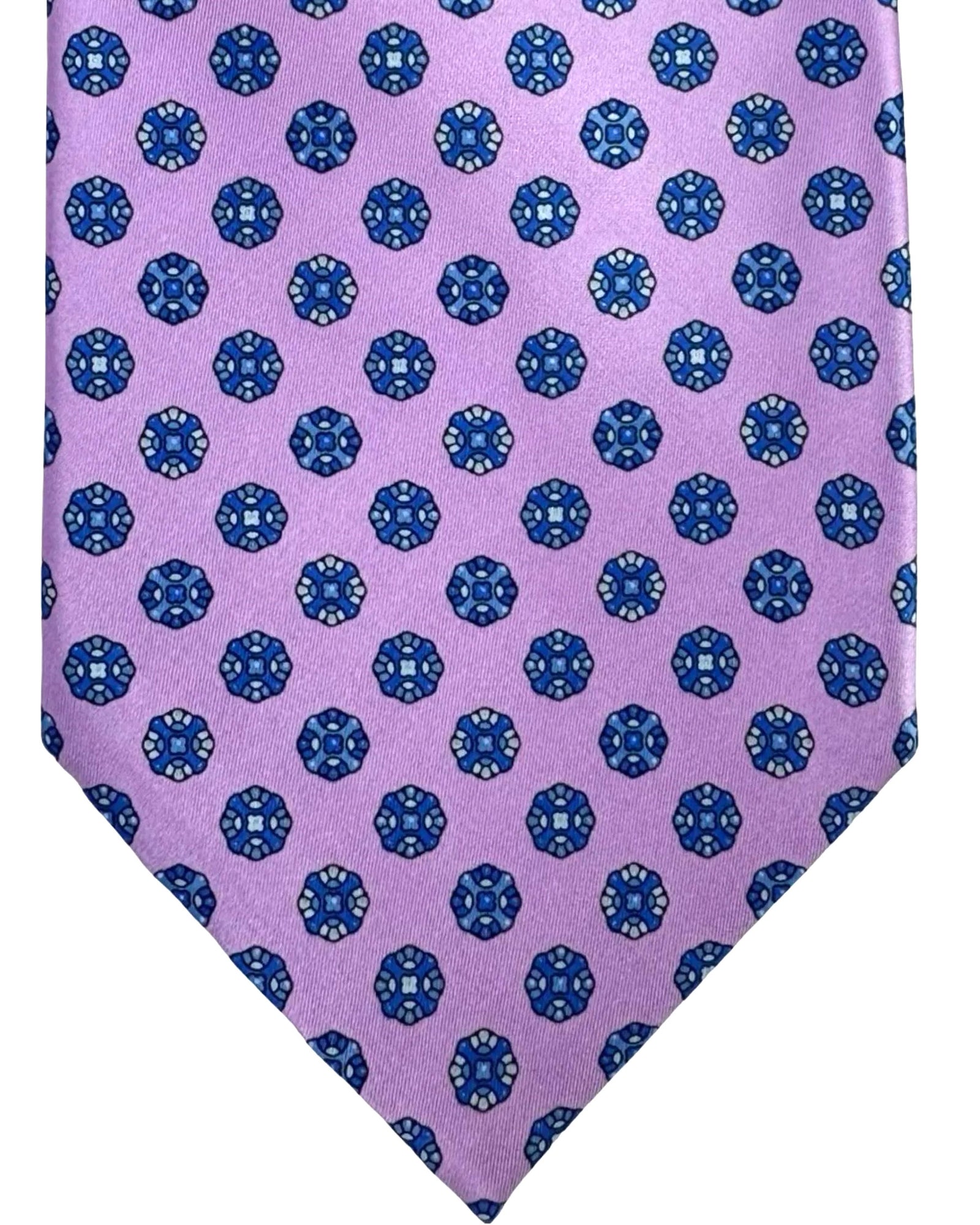 Stefano Ricci Tie Pink Blue Geometric