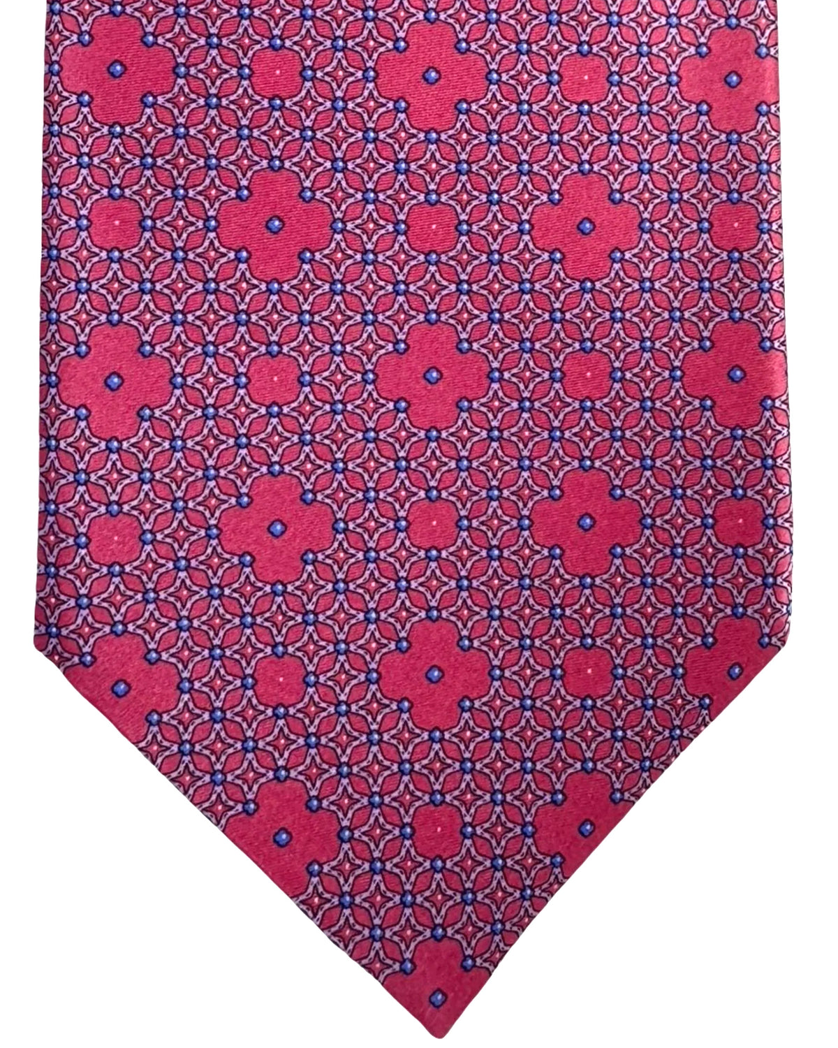 Stefano Ricci Tie Pink and Blue Geometric