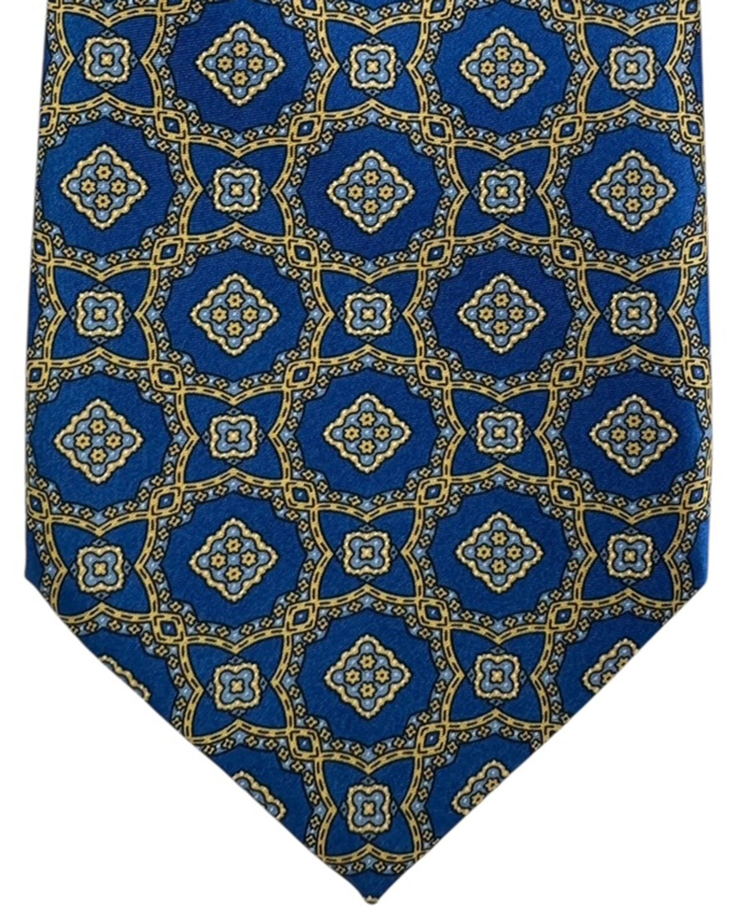 Stefano Ricci Tie Navy Medallion