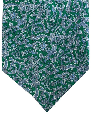 Stefano Ricci Tie Green Blue Paisley