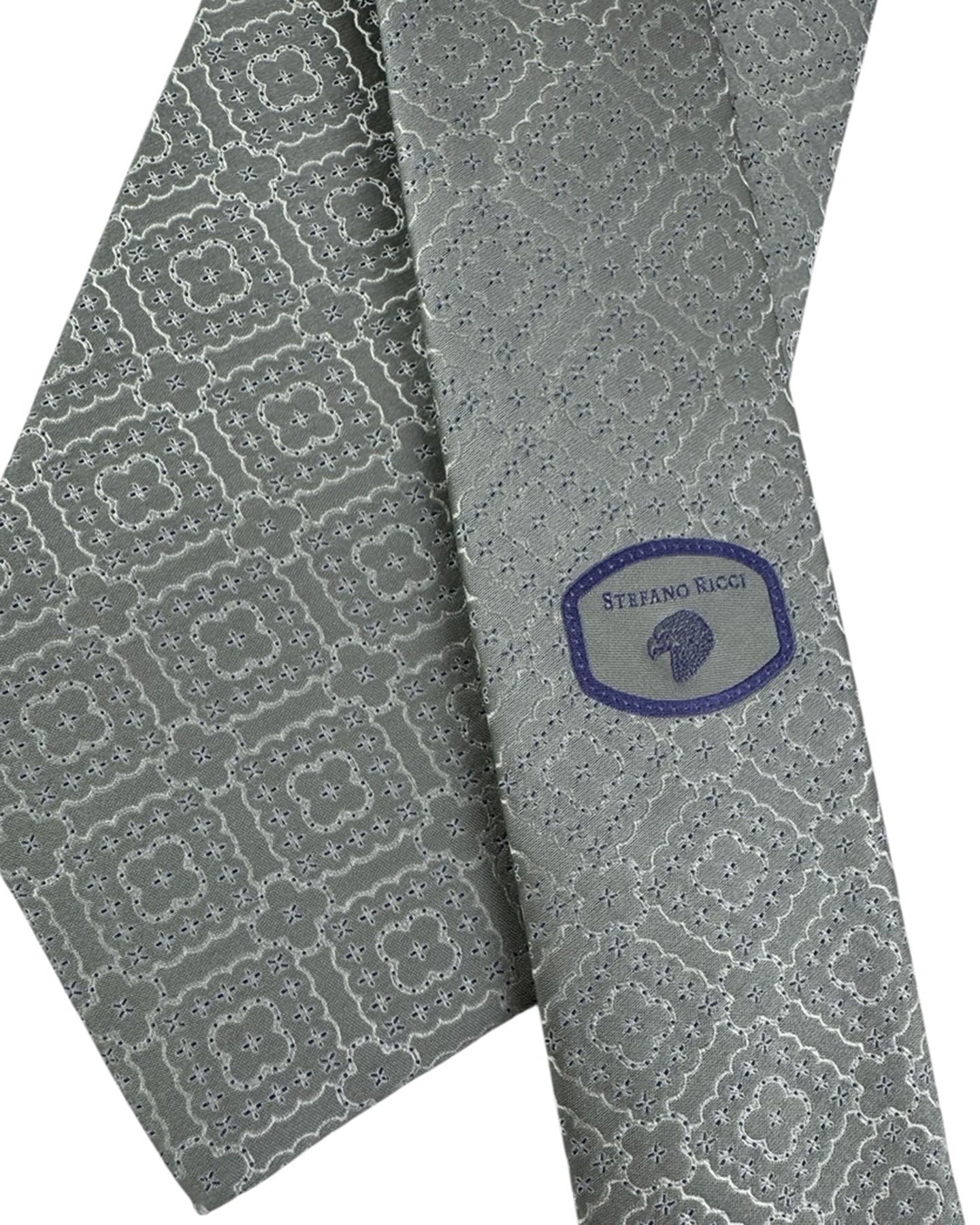 Stefano Ricci Tie Gray Pattern