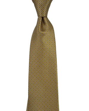 Stefano Ricci Tie Orange Brown Tan Mini Floral Pattern