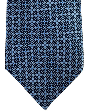 Stefano Ricci Tie Navy Blue Geometric
