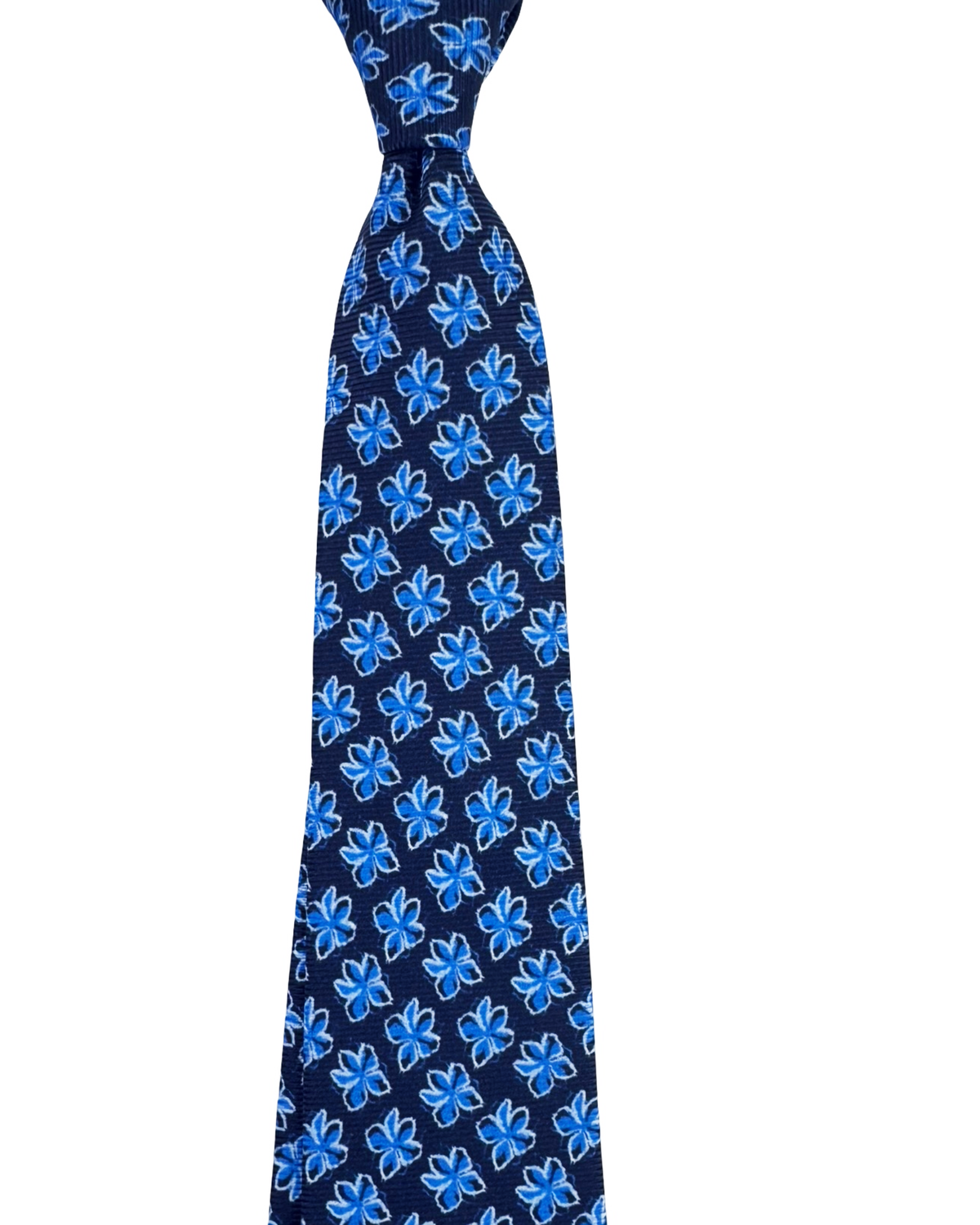 Sartorio Napoli Silk Tie Royal Blue Navy Flowers