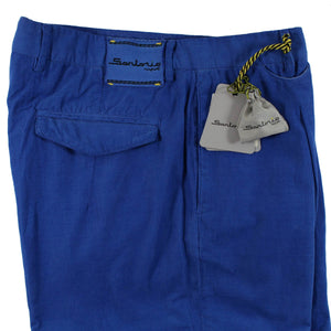 Sartorio Pants Royal Blue Corduroy 34 Short Inseam