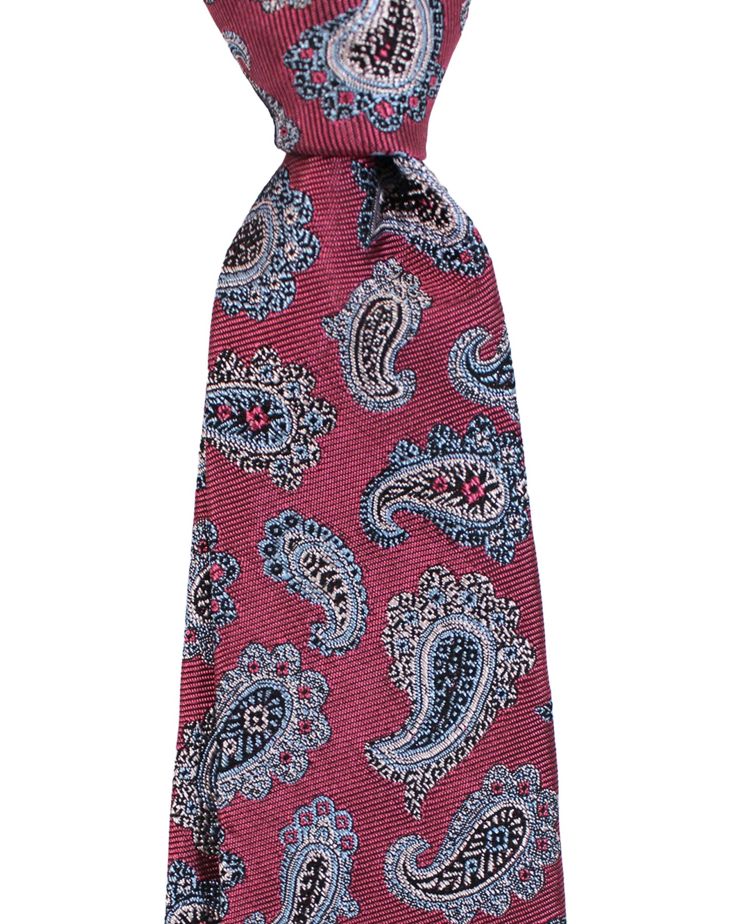 Sartorio Napoli Silk Tie Purple Paisley Design