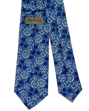 Sartorio Napoli Tie Blue Floral