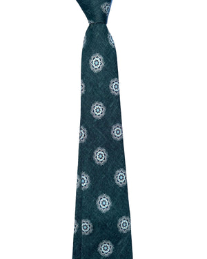 Tie Dark Green Sky Blue