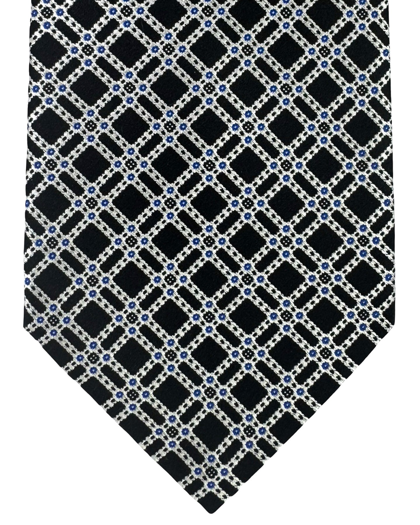 Stefano Ricci Tie Black Silver Design