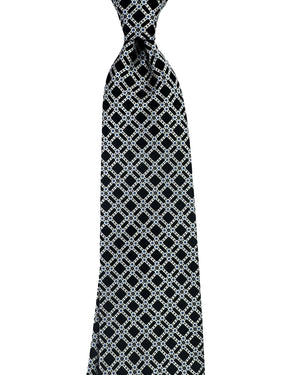 Stefano Ricci Tie Black Silver Design