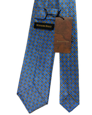 Stefano Ricci Tie Royal Blue Gold Black Design