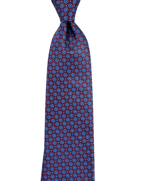Stefano Ricci Tie Maroon Blue Geometric