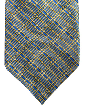 Stefano Ricci Tie Blue Yellow Gold