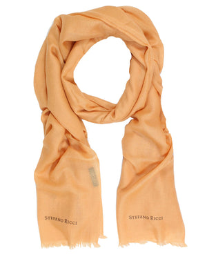 Stefano Ricci Scarf Peach Orange - Luxury