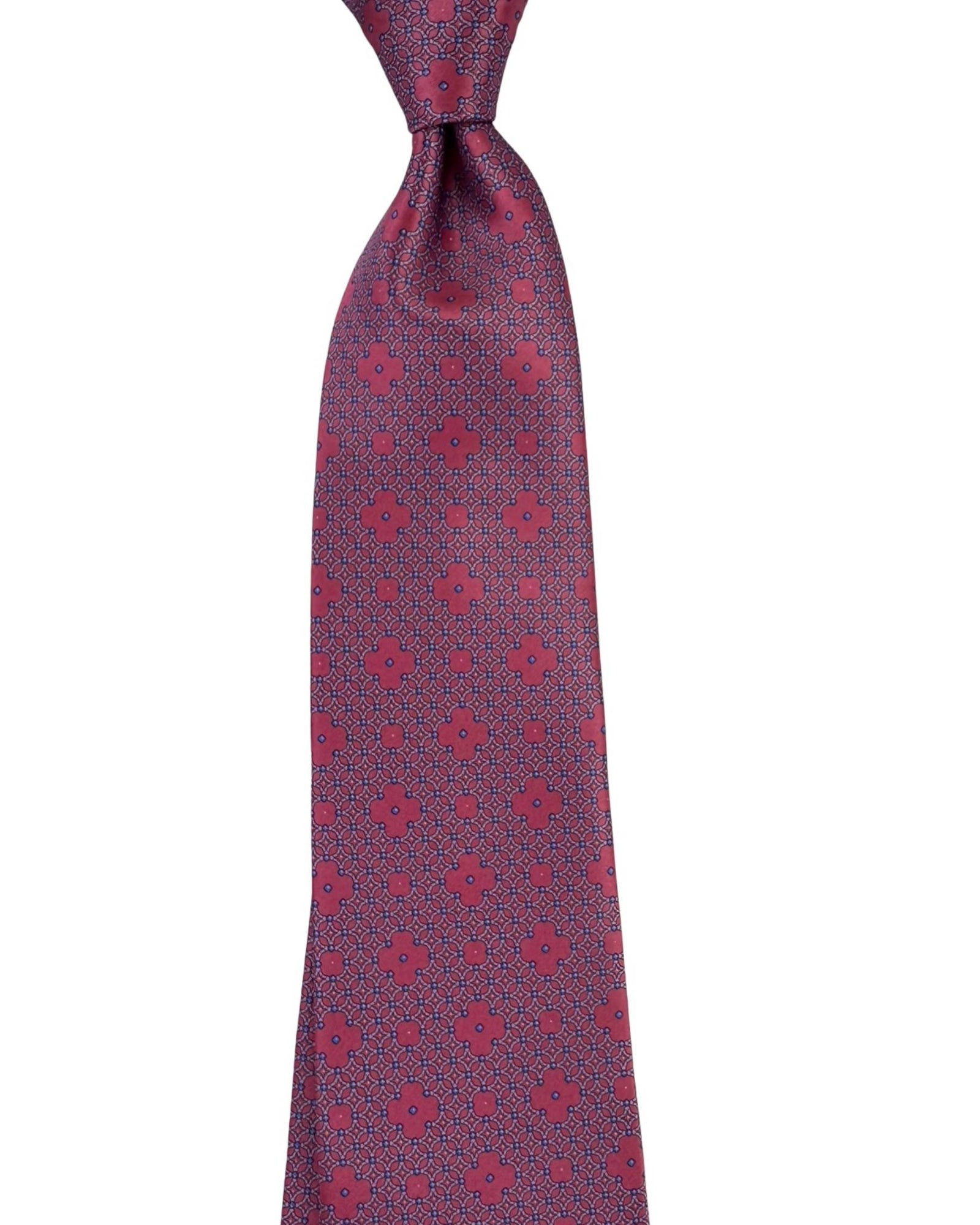Stefano Ricci Tie Pink and Blue Geometric