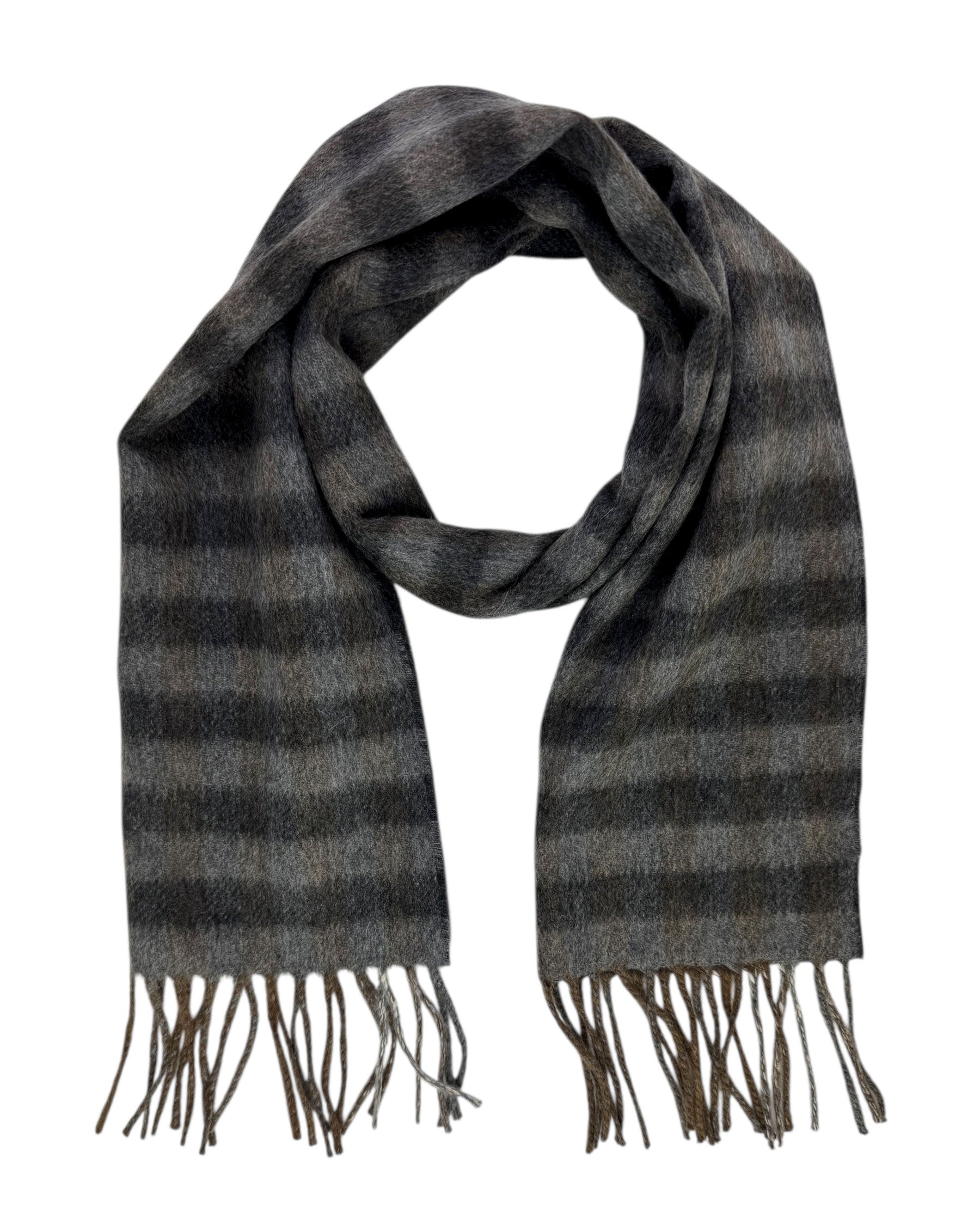 Tom Ford Cashmere Scarf Dark Gray Pattern - 2 Sided Design