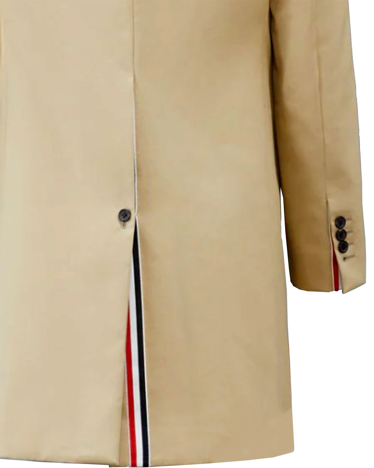 Thom Browne Overcoat Khaki MacKintosh Bal Collar EU 52 - US 42 REDUCED - SALE