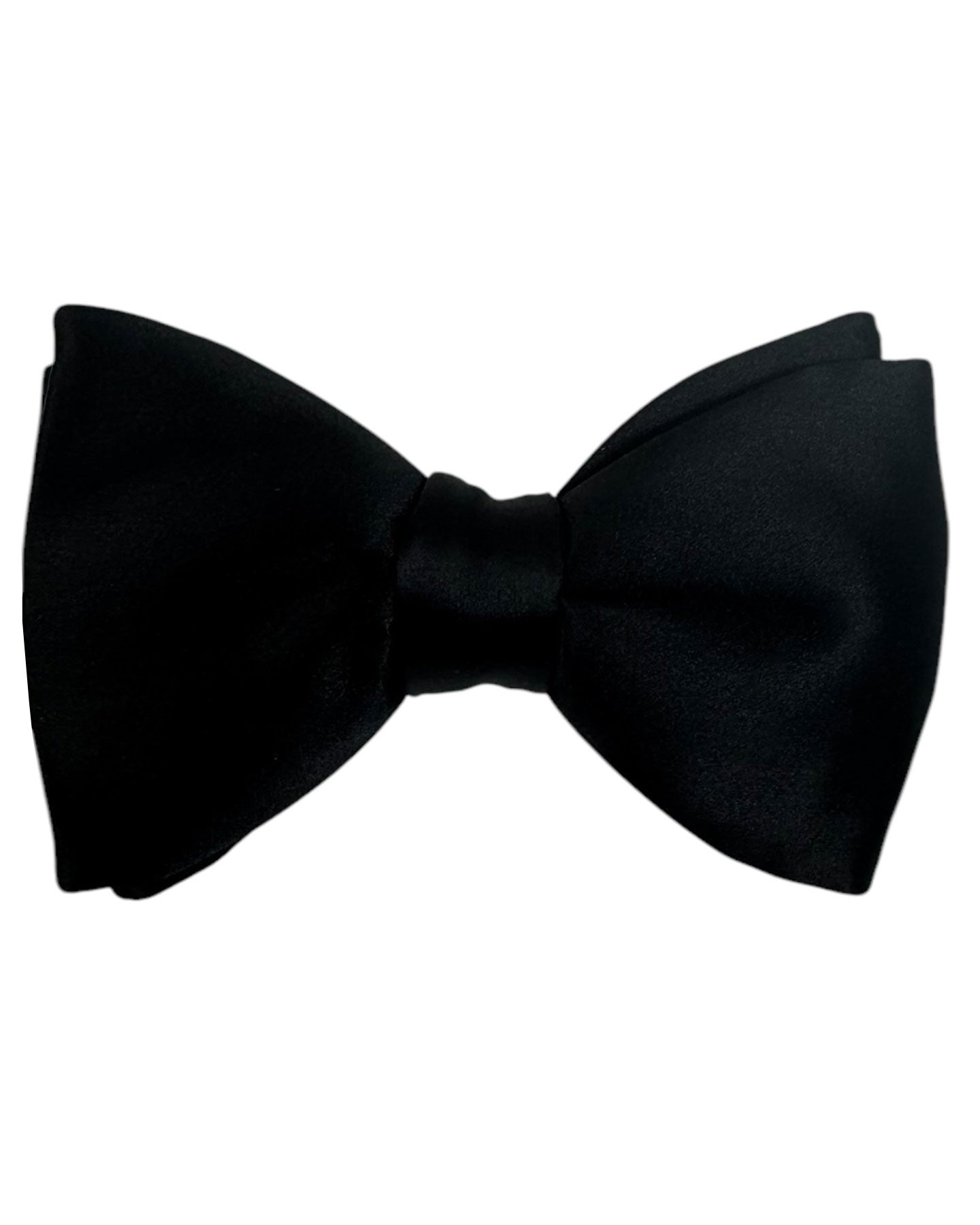 Tom Ford Bow Tie Solid Black Satin