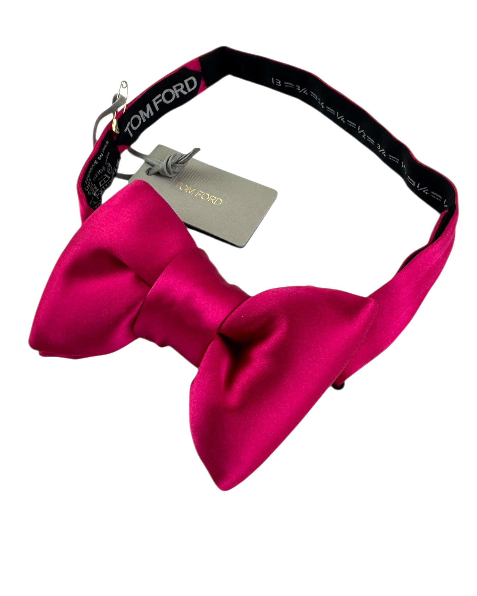 Tom Ford Satin Silk Bow Tie Hot Pink