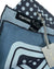 Tom Ford Silk Pocket Square Midnight Blue Polka Dots