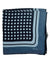Tom Ford Silk Pocket Square Midnight Blue Polka Dots