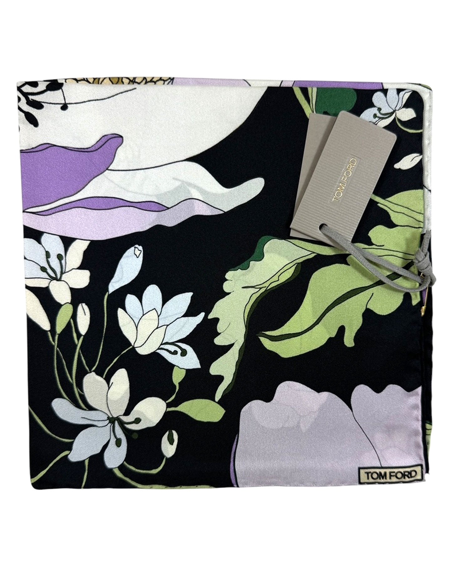 Tom Ford Silk Pocket Square Floral