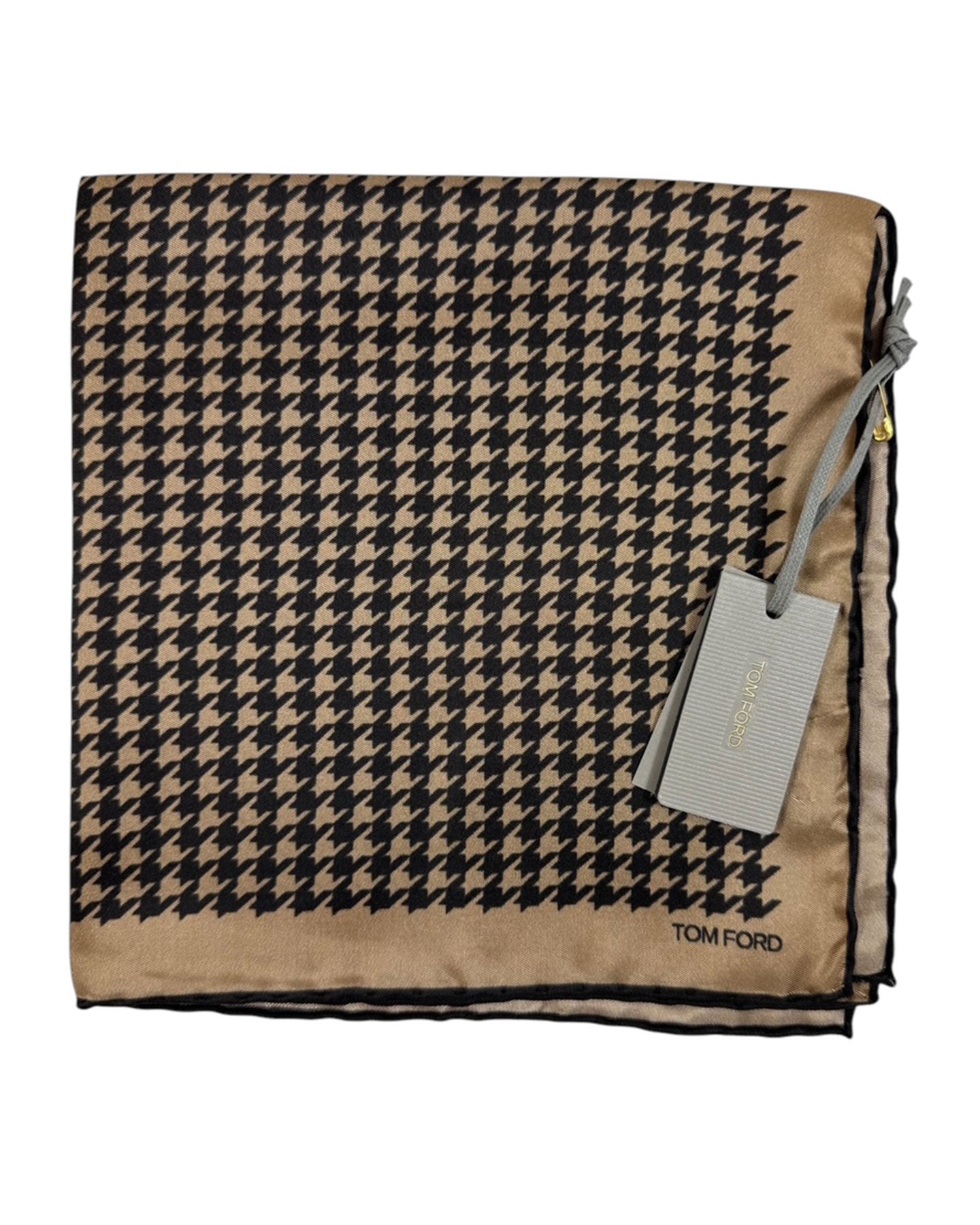 Brown Houndstooth Hankie